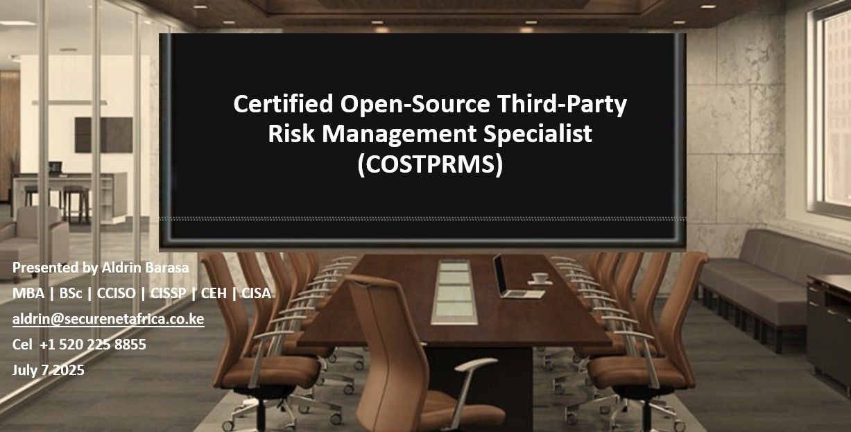 Certified Open-Source Third-Party Risk Management Specialist (COSTPRMS)