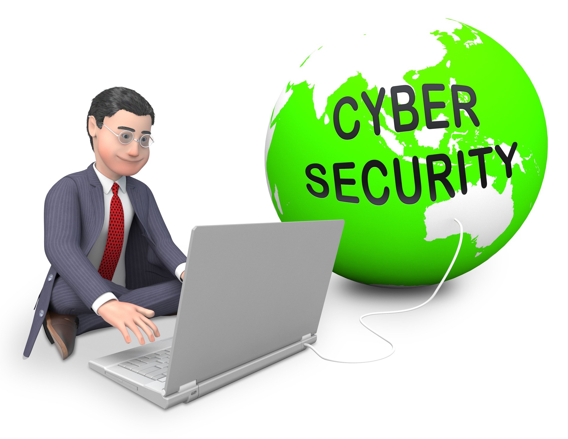 Cyber Security Professional Smart Shield 3d Rendering
